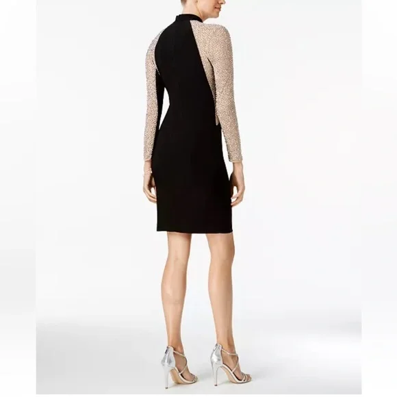 Xscape Black and Silver Dress - Picture 5 of 12